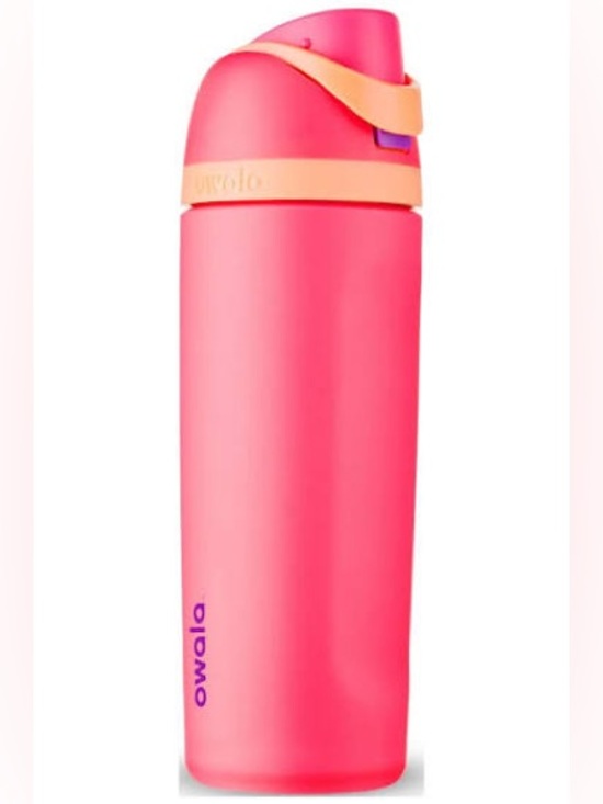 owala Other - Owala Pink Stainless Water Bottle cold with Peach Accent 32oz free zip